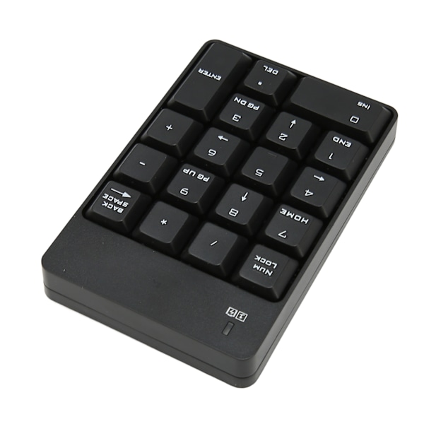 Numerisk tastatur SK 51AG 2.4G Trådløs 18 Taster Myk Trykk USB Num Pad for Hjemmekontor Svart