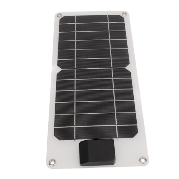 Solpanelssats 8W 5V USB-utgång Vattentät stöttålig monokristallin solpanel för bilbåtssläp RV