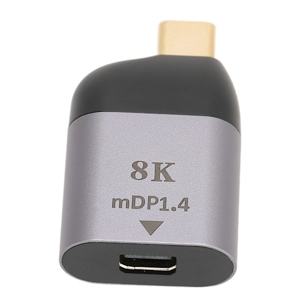 USB-C till Mini DisplayPort-adapter, liten, Plug and Play, 8K 60Hz, USB Typ C hane till Mini DP hona
