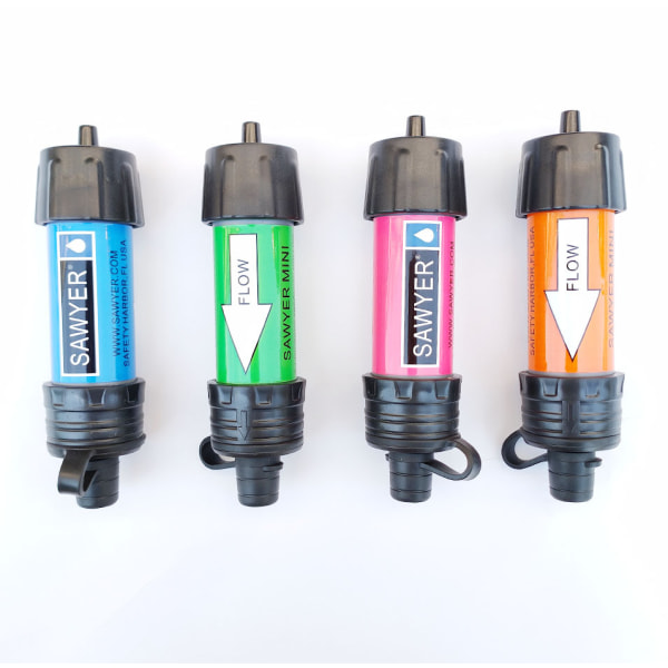 Mini Portable Survival Water Purifier Halmvattenfiltreringssystem -AMS green