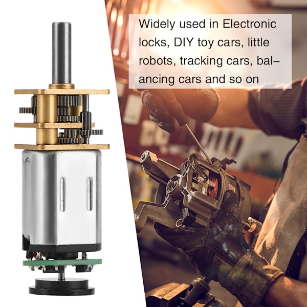 6V 30RPM GBMQ-GM12BY20 växelmotor med Hall Encoder