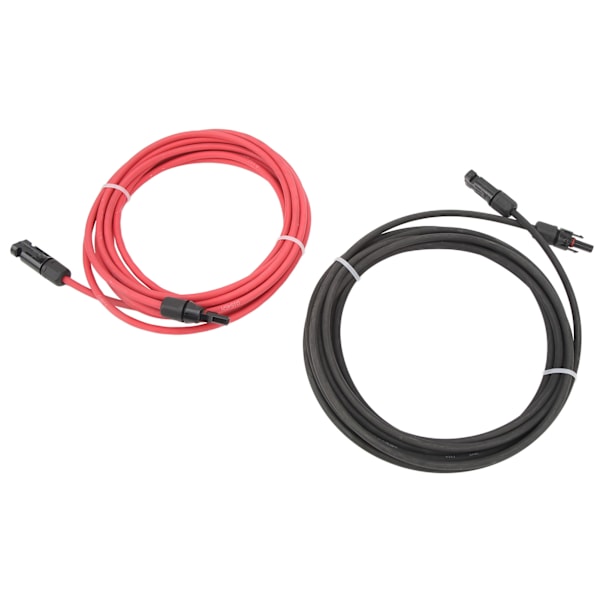 Solcelleforlengelseskabel med hann- og hunnkontakter Solpanelkobbertråd for RV-solbatterier 10AWG 10m/32.8ft