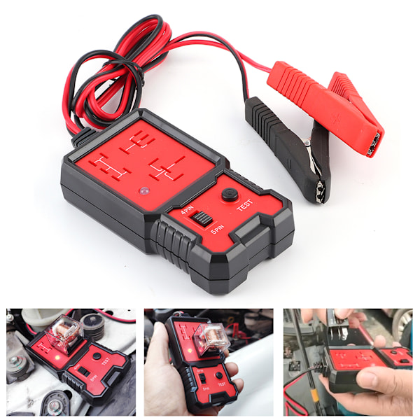 12V elektronisk relætester Professionel bilbatterikontrol til autodiagnostik