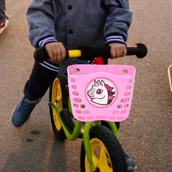 Udendørs Cykel Scooter Sød Forreste Kurv Cykel Cykling Indkøbsholder til Børn Børn Pink