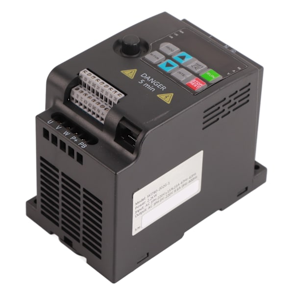 Mini VFD Frekvensomformer Inverter 1-fase 220V til 3-fase 220V (2,2kW)