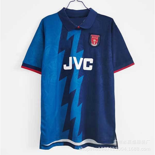 YJSS-95-96 Arsenal retro borta sportkläder vuxen tröja fotbollsmatch T-shirt sport träningströja L