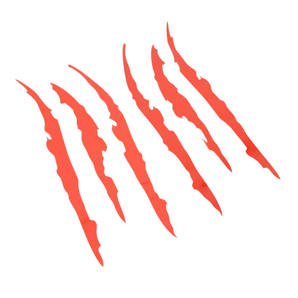 2st Bildekal Klomärken Monster Scratch Sticker Vinyl Bilstrålkastare Sidodekal