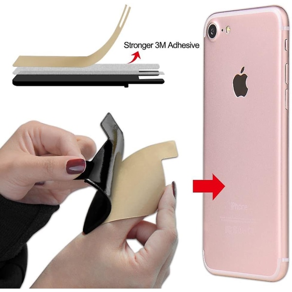 Mobile phone card holder, concave, 5 pcs-