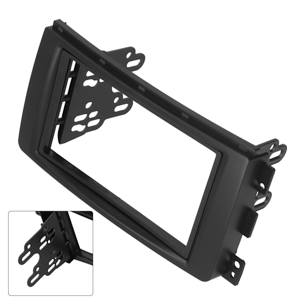 2Din Bil Stereo Radio Fascia CD Dash Panel Refit Trim Erstatning for SMART ForTwo 2007-2010