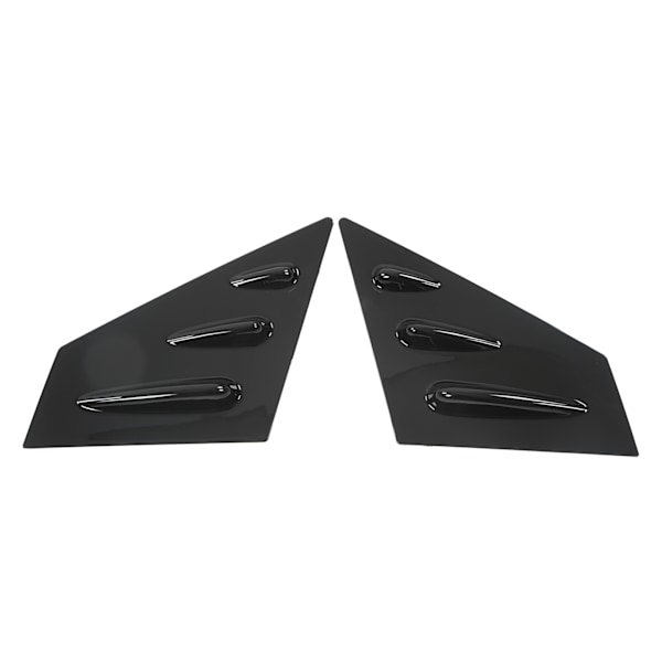 2kpl Sivupeilin sivuspoileri Ikkuna Scoop Louvers Suojus Korvaava Subaru WRX STI 2015-2021 Musta