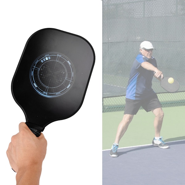 Bärbar Pickleball-Racket i Kolfiber för Utomhussporter, Träning och Optimal Bollkontroll