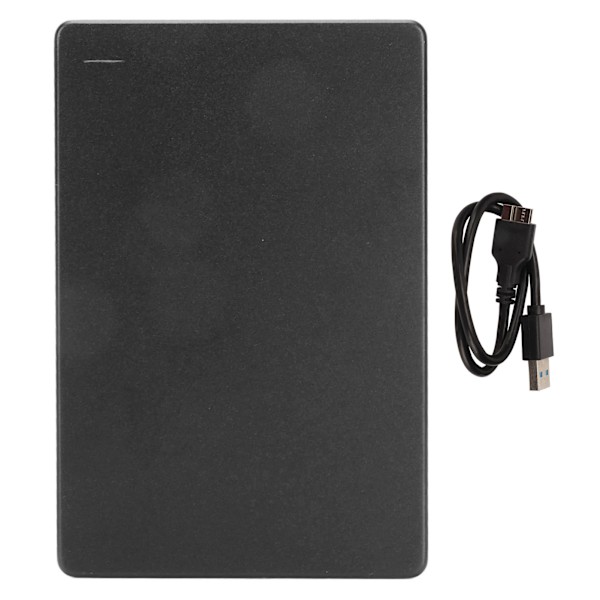 2,5 tum Extern Hårddisk Bärbar USB3.0 5 Gbps Hög Hastighet Ultra Slank Metall Extern Hårddisk för Win för OS Svart 1 TB