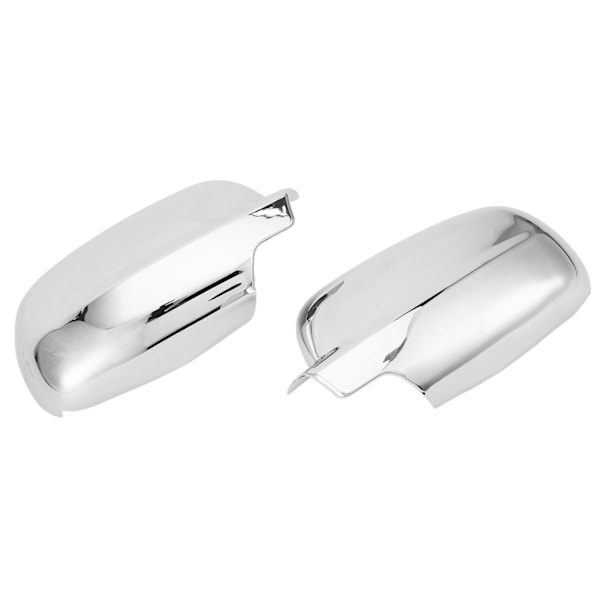 2 st Glans Silver Dörrspegelkåpa Trim Bakre Spegelfodral Ersättning för B5 2001‑2006