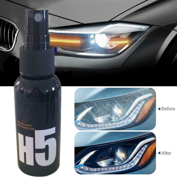 50ml Bilstrålkastare Underhåll Rengöring Omgummering Agent Spray Polish Reparationsvätska