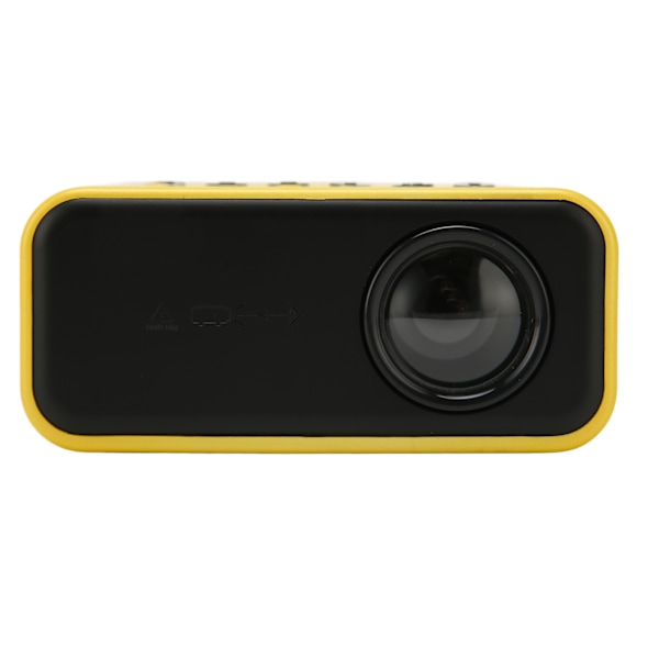 Mini Projektor 1080P HD LED Øyebeskyttelse Bærbar Filmprojektor Barnegave for Utendørs Camping EU Plugg