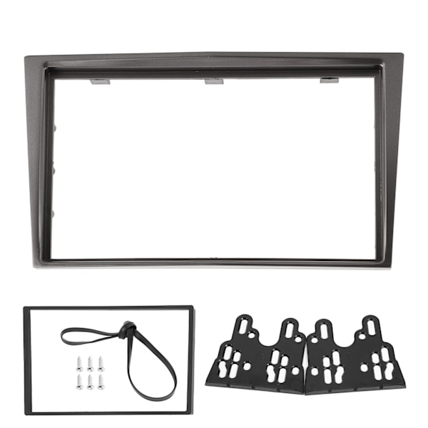 2Din Keskusohjaus Audio Fascia Navigointikehys Sopii Opel Vectra/ Astra/ Zafira 2006-Alkaen Hopea Harmaa