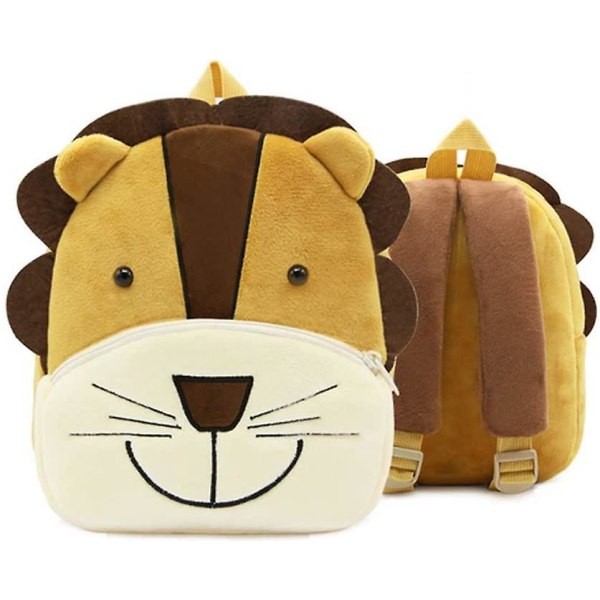 Plush animal children's backpack - animal lion-