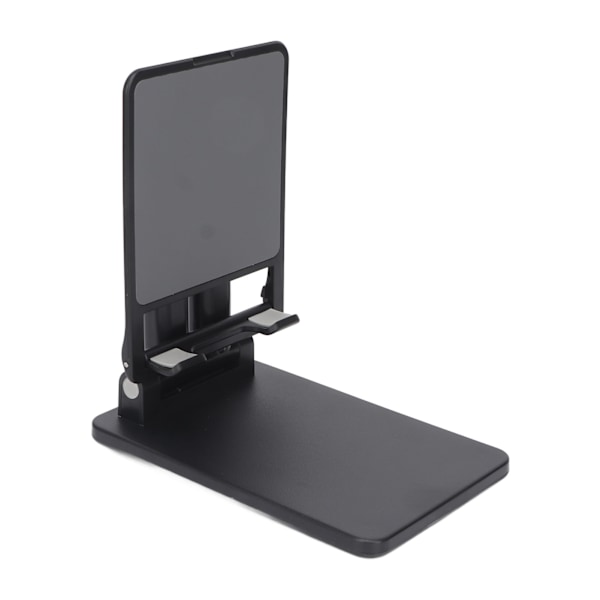 Mobiltelefonholder Stativ for Skrivebord Sammenleggbar Doble Stenger for Iphone Nettbrett Smarttelefon for Live Streaming Opptak Svart