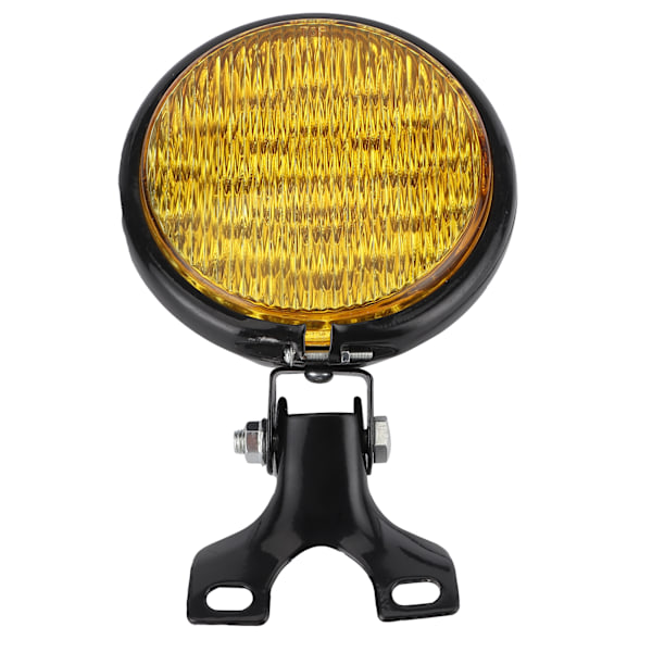 LED-strålkastare för motorcykel, hög/låg stråle, gul lins, vattentät, universell för 12V motorcykel