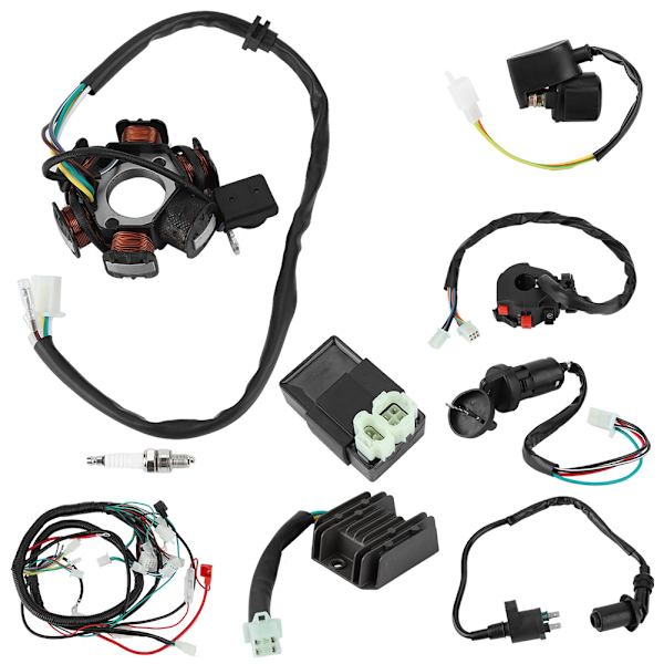 Elektrisk ledningsnet Relæ Ensretter Magneto Stator til GY6 125cc 150cc