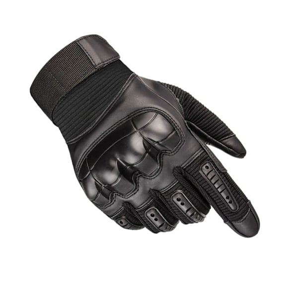 Motorcykelhandsker med Hård Knogle, Åndbare, Godt Greb, Anti-Slip, Fuld Finger, Powersports Handsker til Skovbrug, Tung Industri, Sort XL