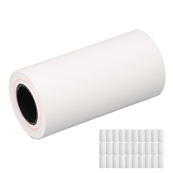 30 stk Termisk Utskriftspapir 57x30mm Uniform Belegg Klar Utskriftskvittering Utskriftsmerke for POS-terminaler