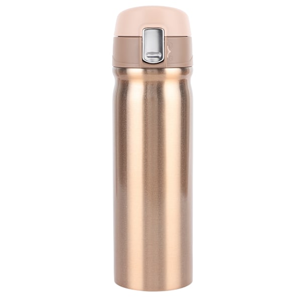 Biluppvärmd kopp Elvärme 304 Rostfritt stål isoleringsflaska 400ml Rose GoldDC 24V