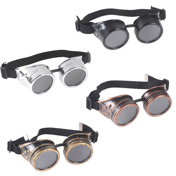 Heavy Metal Steampunk Gothic Style Goggles Svetsglasögon Svetsning Arbetsskyddsglasögon