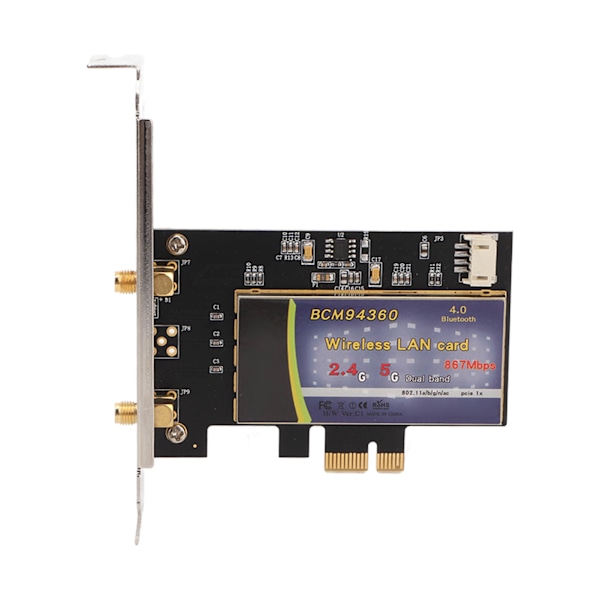 PCI E Nätverkskort BCM94360 1200Mbps PCB Material Dator WiFi Adapter för Win 10 för OS X System