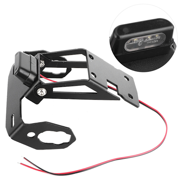Nummerpladeholder Fender Eliminate LED Lys Passer til Kawasaki Z 650/Ninja 650 2017-2018
