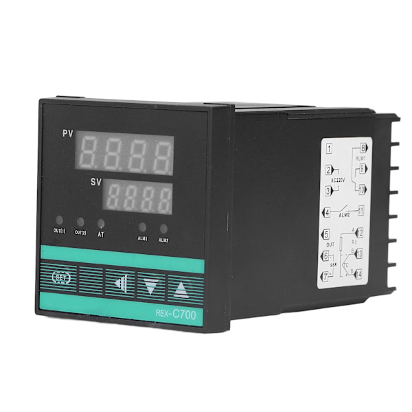 Digital temperaturregulator - justerbar 0‑400℃, AC 220V