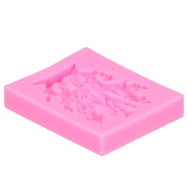 Silikone Korall Formet Kage Dekoration Form - DIY Bageform (Pink)