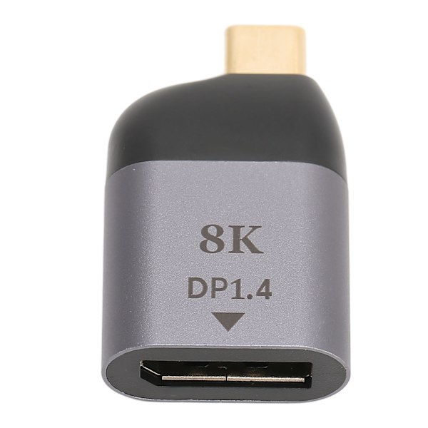 USB-C til DisplayPort-adapter 8K 60Hz Høy oppløsning Kompakt bærbar USB-C til DP-adapter for Windows PC