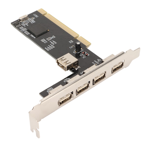 PCI til USB2.0 Intern Utvidelseskort 5 Port 480Mbps Plug and Play 4 Eksterne 1 Intern PCI Utvidelse til USB Adapter Hub