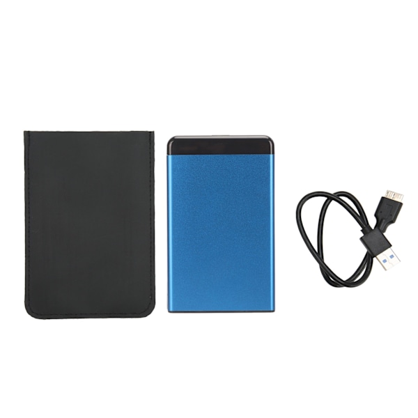 Extern hårddisk 2,5 tum USB3.0 5Gbps överföring Plug and Play Ultratunn mobil hårddisk för dator TV Telefon Blå 80GB