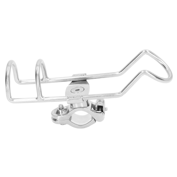 Skinnemontert klemme Justerbar fiskestangholder 360 graders rotasjon 304 rustfritt stål for 22,2 til 31,7 mm rør