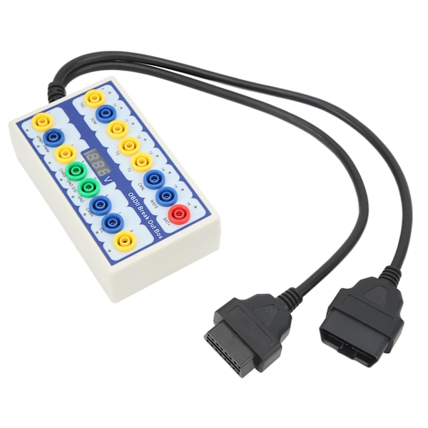 OBD2 Breakout Box Suorituskykyinen Pinout-ilmaisin Universaali auton OBD-linjasignaalin siirtoon