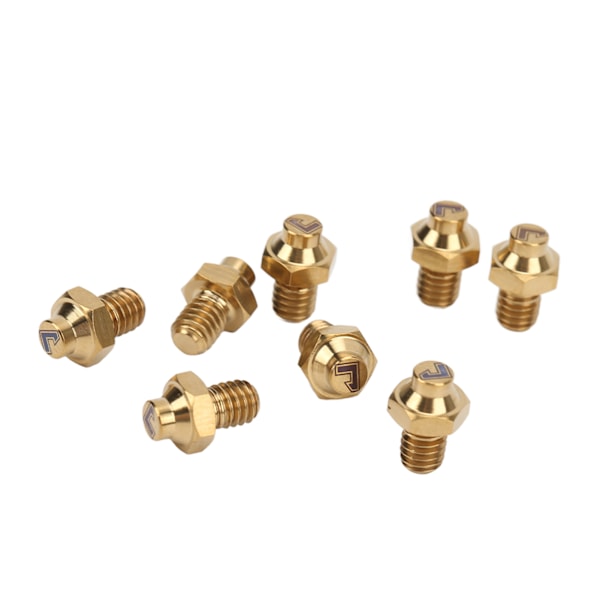 8 stk. Titanium Legering Anti-Slip Cykelpedal Skruer Pins Studs M4x5mm Guld