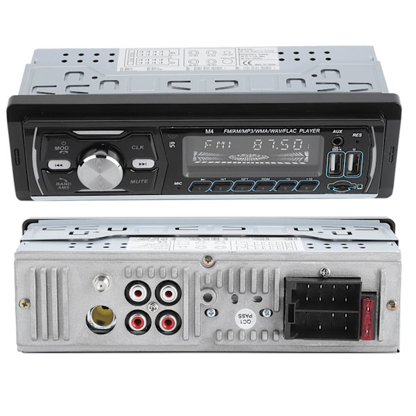 1Din bil MP3-spelare Stereo Audio Musik RDS DAb med Colorful Lights Entertainment System