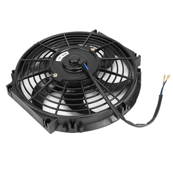 10-tommers elektrisk køler Slim Fan Push/Pull 12V med installationstilbehør