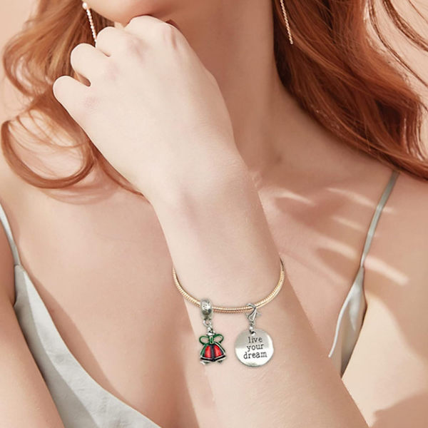 24 stk Juler armbåndsmykker Julekalender armbånd DIY Julearmbåndsmykker gavesett for kvinner 1 stk