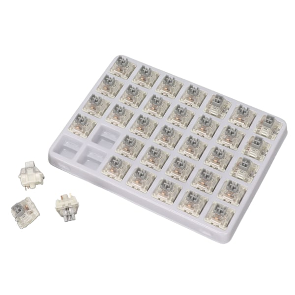 35 st Keyboard Switch 3-polig RGB SMD Linjär Dammtät För-smord Keyboard Switch för Gaming Mekaniskt Tangentbord Dubbel Fjäder
