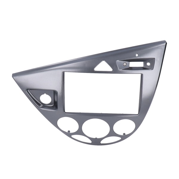 2DIN Ljud CD DVD Panel Dashboard Dekoration Plug and Play Ersättning för Focus 1998-2006 Silver Grey
