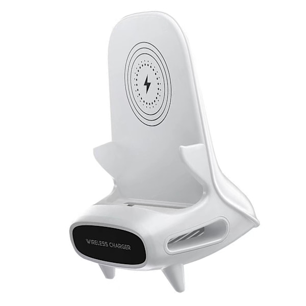Trådlös Laddningsstation Stolstil 15W Trådlös Snabbladdningsstation Hands Free Känslig Avkänning Trådlös Telefonladdare Magnetisk