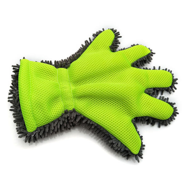 5 Finger Bilvaskehandske Mikrofiber rengøringshandske til bil og motorcykel vask tørrehåndklæder