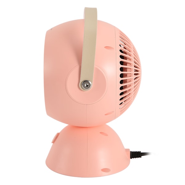 Mini Blæserovn 1300W Lydløs Konstant Temperatur Hurtig Opvarmning Bærbar Skrivebordsvarmer til Soveværelse Kontor 100V‑240V Pink EU Stik