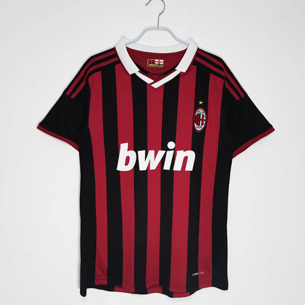 AC Milan Fotbollströja Retro Säsong Legend hemmaplan säsongen 2009-10 hemmatröja L