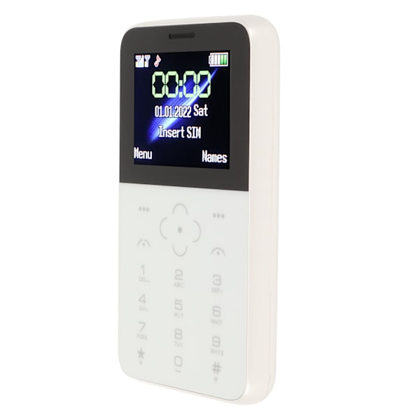 SOYES S10P Mini Mobiltelefon Ultra Tynn Liten Bærbar Backup Tastatur Mobiltelefon for Barn Studenter Hvit