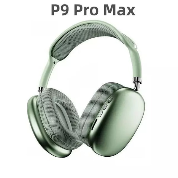 P9 Pro Max Trådløse Øretelefoner til Apple – Bluetooth 5.3 med Støjreduktion & Mikrofon green