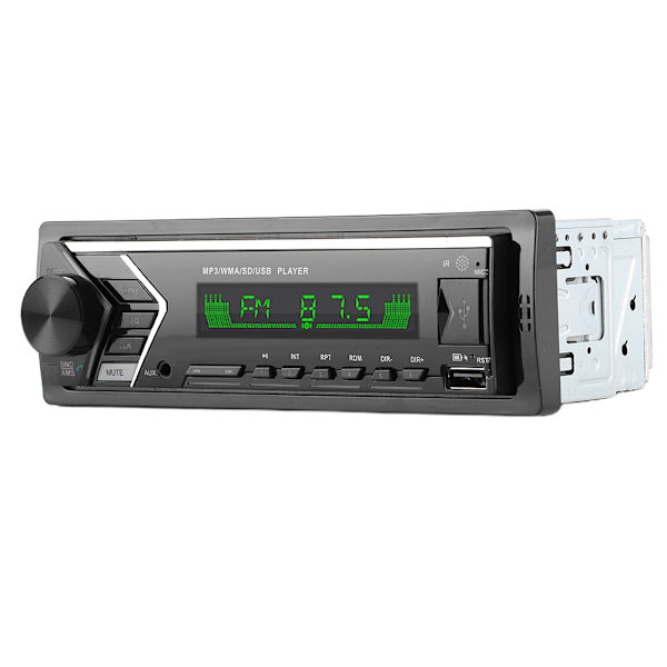 12V autostereo MP3-soitin Kaksois-USB Bluetooth FM-ääniradiokortti Kaukosäädin Väritaustavalo